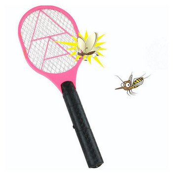 Лятна батерия Захранване Електрическа мухобойка Електрическо отблъскване на вредители Ракета за унищожаване на насекоми Безжична дълга дръжка Убиец на комари за стая
