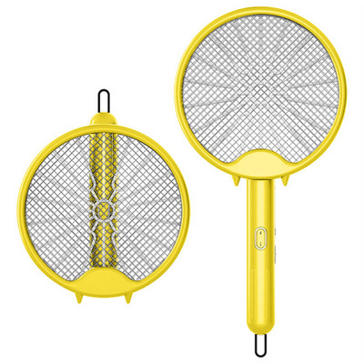 Rachetă electrică pentru țânțari 3000V Lampă ucigaș de țânțari, reîncărcabilă prin USB, pliabilă, împotriva țânțarilor