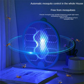 Uzlādējama elektriskā moskītu iznīcināšanas lampa, salokāma pie sienas, elektriskā trieciena moskītu iznīcināšanas lampa trīs vienā