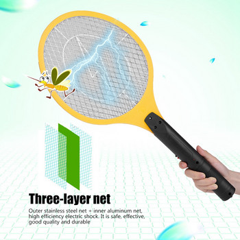 EU Plug Акумулаторна електрическа ракета за унищожаване на комари, ръчна ръчна ловка за насекоми за пържене на мухи и насекоми, контрол на вредителите