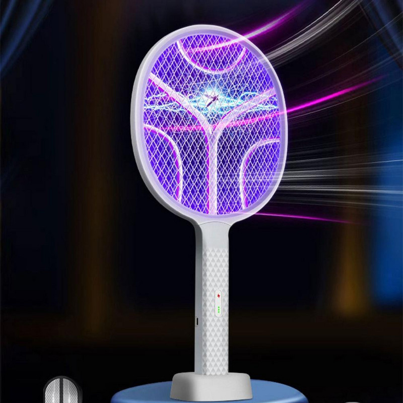 Lítium akkumulátor Erőteljes szúnyogirtó Pp anyag elektromos szúnyogirtó USB töltés újratölthető automatikus légycsapó