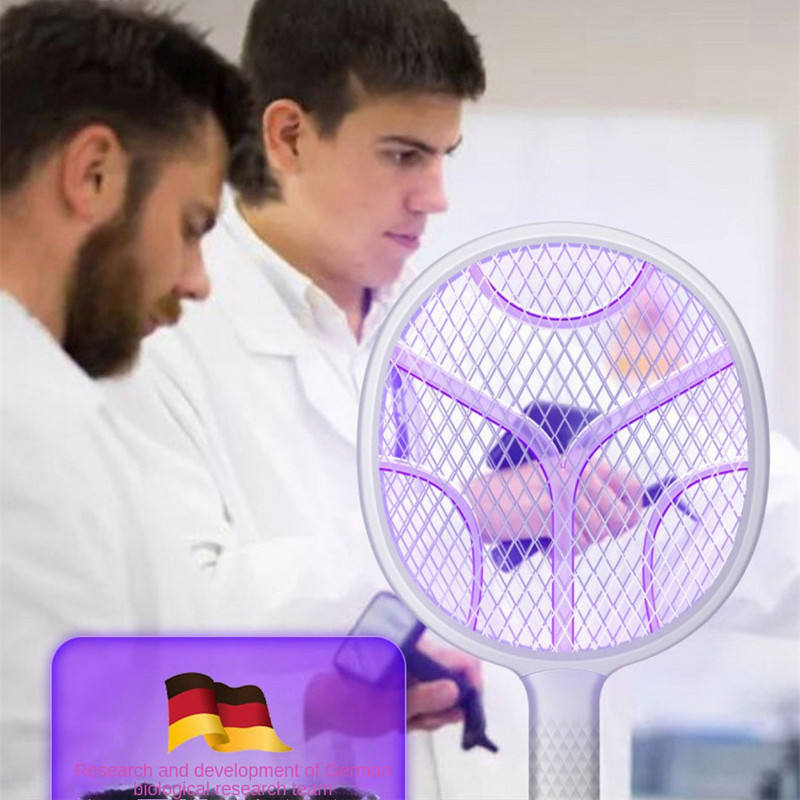 Lítium akkumulátor Erőteljes szúnyogirtó Pp anyag elektromos szúnyogirtó USB töltés újratölthető automatikus légycsapó