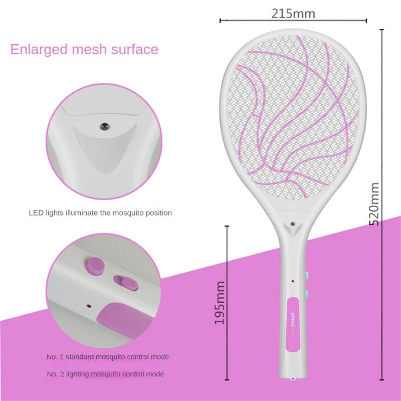 Taaslaetav sääsereket elektriline kärbsepiits Kodu Lutikatsikud UV-valgus putukate reket sääsetõrjelamp majapidamises