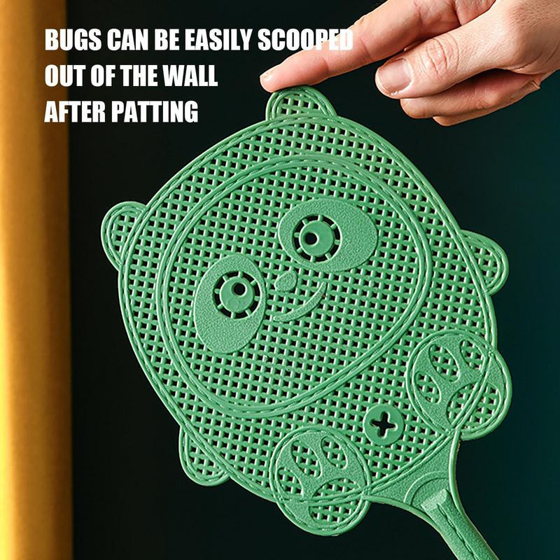 Uodų naikintuvas ilga rankena Animacinio filmo Panda musių svaidyklės Sunkios apkrovos musių gaudyklė, musių gaudyklė, svaidyklė, apsauganti nuo miego