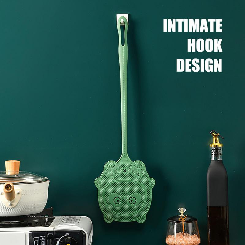 Uodų naikintuvas ilga rankena Animacinio filmo Panda musių svaidyklės Sunkios apkrovos musių gaudyklė, musių gaudyklė, svaidyklė, apsauganti nuo miego