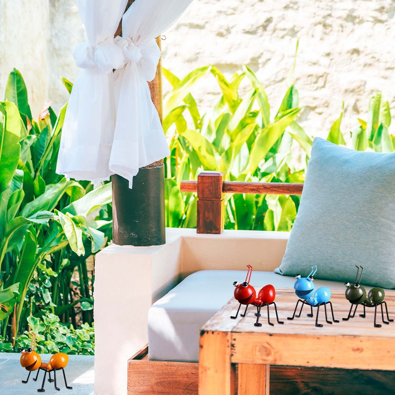 Jauka skudras statuja, dārza dekors, figūriņu statīvs skudras statīvs āra pagalmā, zāliena noformējums, skudras skulptūra, piekarināms koks sienas dekorēšanai, skudru rota