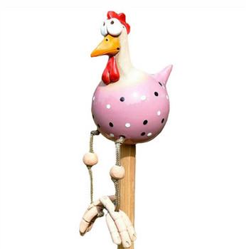 Αστεία διακόσμηση φράχτη κοτόπουλου Αγάλματα από ρητίνη Σπίτι Κήπος Αγρόκτημα Αυλή Διακοσμήσεις Κοτόπουλο Γλυπτό Τέχνης Αυλή