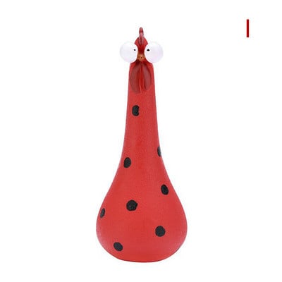 Smieklīgi vistas žoga dekori Sveķu statujas Mājas dārzs Lauku sēta Dekorācijas Vistas Vistas Skulptūra Māksla Amatniecības pagalms