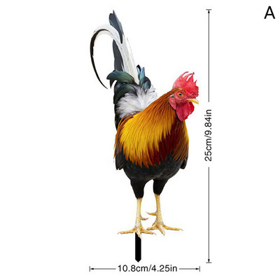 Smieklīgi vistas žoga dekori Sveķu statujas Mājas dārzs Lauku sēta Dekorācijas Vistas Vistas Skulptūra Māksla Amatniecības pagalms