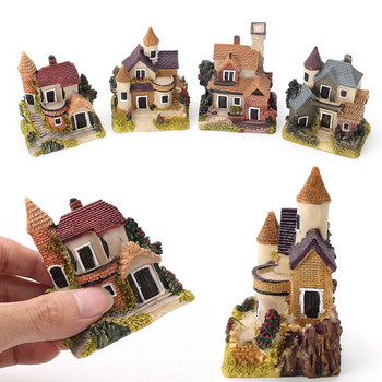 ?1 τεμ 4 στυλ Μίνι Μικρές Εξοχικές Κατοικίες Σπίτι Νεράιδα Κήπος Μινιατούρες DIY Στολίδι Διακόσμηση Χειροτεχνία Φιγούρια Μικρο Τοπίο