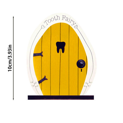 Minijaturna mini drvena vrata Vrata vilinskog patuljka Mikroskopska statua Kućno dvorište Umjetnička skulptura stabla Ukras Vanjski vrtni dekor