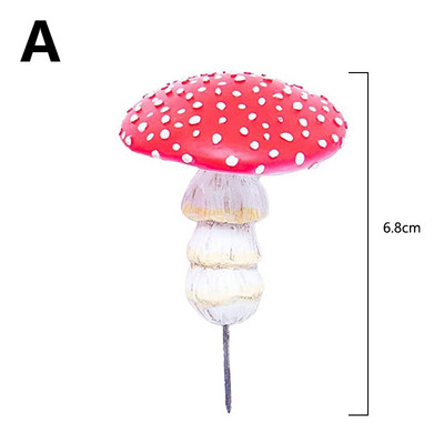 1 vnt Šviečiantys raudoni grybo mikro kraštovaizdžio papuošalai tamsoje šviečiantys namų sodo dekoras Kūrybinis modeliavimas grybo statulos dekoras
