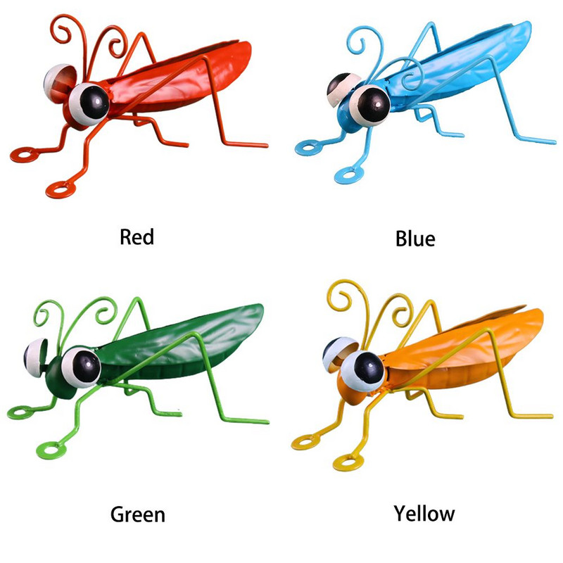 Új kültéri falművészet lakberendezési fém kézzel készített kerti dekoráció szöcske szobor