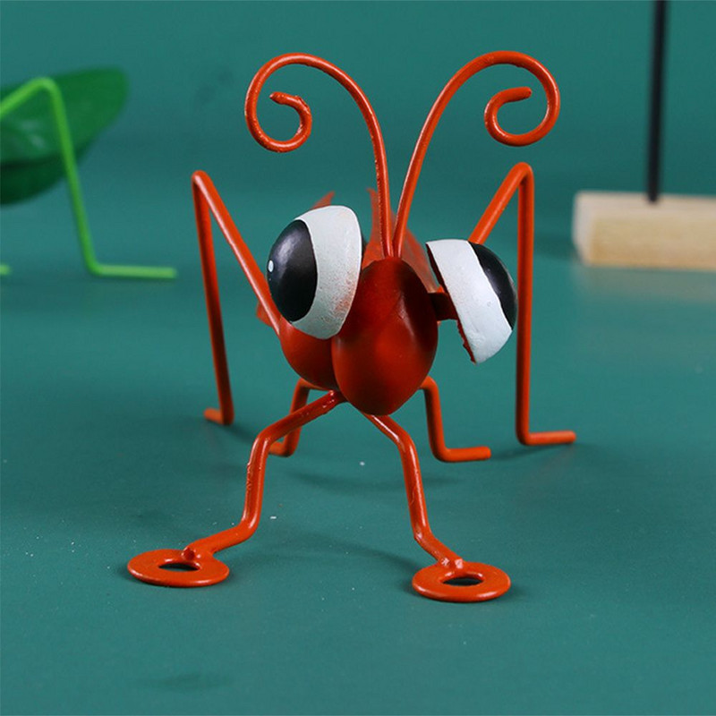 Új kültéri falművészet lakberendezési fém kézzel készített kerti dekoráció szöcske szobor