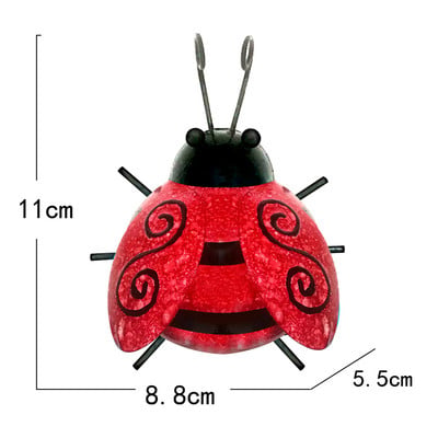 Metal Bumble Bee Καλοκαιρινή Διακόσμηση Κήπου Στολίδι Τέχνη τοίχου Έντομα Ζώα Μινιατούρα Διακόσμηση Τοίχου Κρεμαστά 3D Γλυπτική διακόσμηση