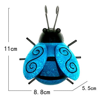 Metal Bumble Bee Καλοκαιρινή Διακόσμηση Κήπου Στολίδι Τέχνη τοίχου Έντομα Ζώα Μινιατούρα Διακόσμηση Τοίχου Κρεμαστά 3D Γλυπτική διακόσμηση