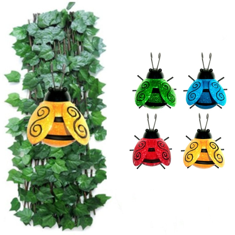 Metal Bumble Bee Καλοκαιρινή Διακόσμηση Κήπου Στολίδι Τέχνη τοίχου Έντομα Ζώα Μινιατούρα Διακόσμηση Τοίχου Κρεμαστά 3D Γλυπτική διακόσμηση