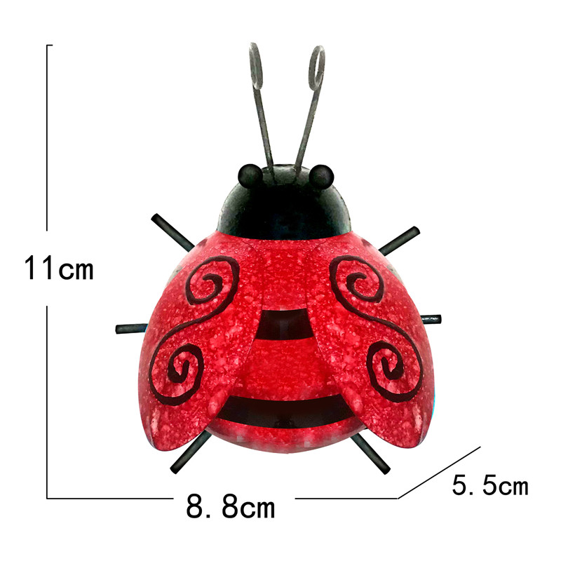 Metal Bumble Bee Καλοκαιρινή Διακόσμηση Κήπου Στολίδι Τέχνη τοίχου Έντομα Ζώα Μινιατούρα Διακόσμηση Τοίχου Κρεμαστά 3D Γλυπτική διακόσμηση