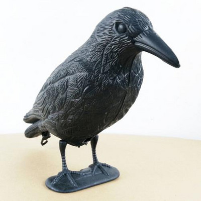 ΚΑΥΤΕΣ ΠΩΛΗΣΕΙΣ!! Πλαστικά προσομοιωμένα Crow Decoy Garden Bird Scarer Ποντίκια Αντιμετώπιση παρασίτων Αποτρεπτικό Χονδρικό