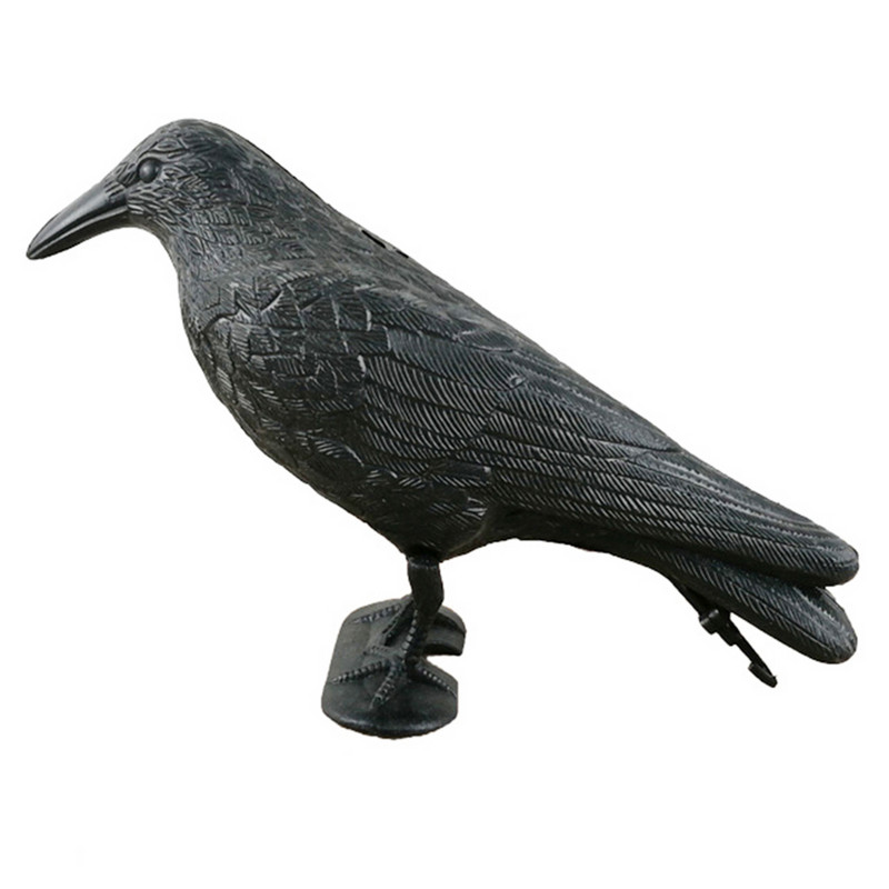 ΚΑΥΤΕΣ ΠΩΛΗΣΕΙΣ!! Πλαστικά προσομοιωμένα Crow Decoy Garden Bird Scarer Ποντίκια Αντιμετώπιση παρασίτων Αποτρεπτικό Χονδρικό