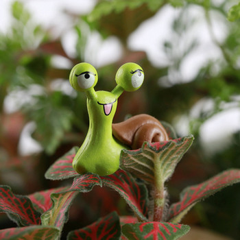 Мини фигурка на охлюв Сладка, реалистична форма за градина