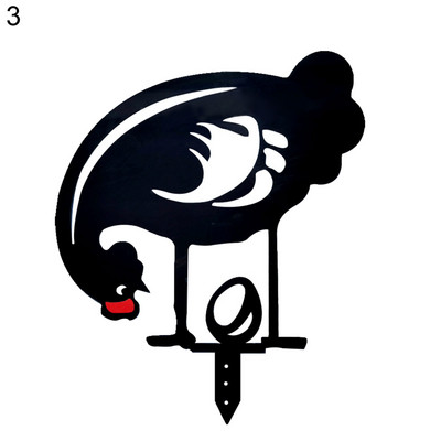 Akrilni šuplji kip u obliku mačke Gomila siluete crnog mačića Vrtni kolac Silueta životinje Vrtno dvorište Poljoprivredno zemljište Umetnuti dekor