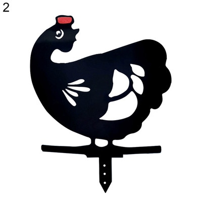 Akrilni šuplji kip u obliku mačke Gomila siluete crnog mačića Vrtni kolac Silueta životinje Vrtno dvorište Poljoprivredno zemljište Umetnuti dekor