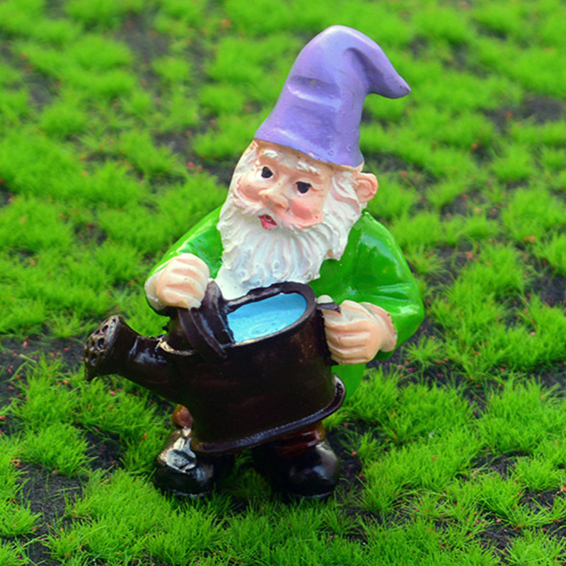 Gnome törpe kerti szobrok gyanta miniatűr kültéri figura dísz dekoráció kellékek kézműves ajándék barátoknak család