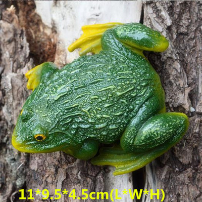 Ρητίνη Βάτραχος Ζώα ειδώλια Στολίδια κήπου Μικροσκοπικά ειδώλια Εξωτερικών χώρων Καλωσόρισμα Τέχνης Αυλή Διακόσμηση σπιτιού