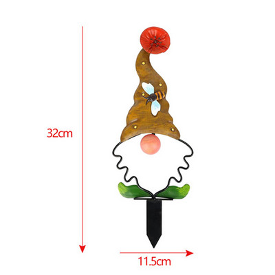 Sodo pastatai Skulptūros ir figūrėlės Dekoracija Kiemas Vejos kuolai Metaliniai Siluetai Figūriniai Elfai Skulptūra Gnomo statula
