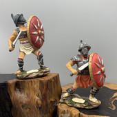 Európa ókori Róma Gladiátor katona Miniatűr szobrok Homokasztal Kertészet Dekoráció Íróasztal Szabadtéri Kert Szobor Dekoráció