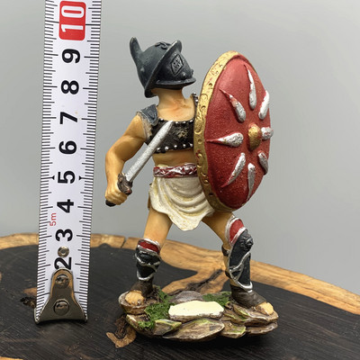 Európa ókori Róma Gladiátor katona Miniatűr szobrok Homokasztal Kertészet Dekoráció Íróasztal Szabadtéri Kert Szobor Dekoráció