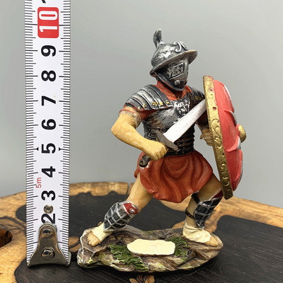 Európa ókori Róma Gladiátor katona Miniatűr szobrok Homokasztal Kertészet Dekoráció Íróasztal Szabadtéri Kert Szobor Dekoráció