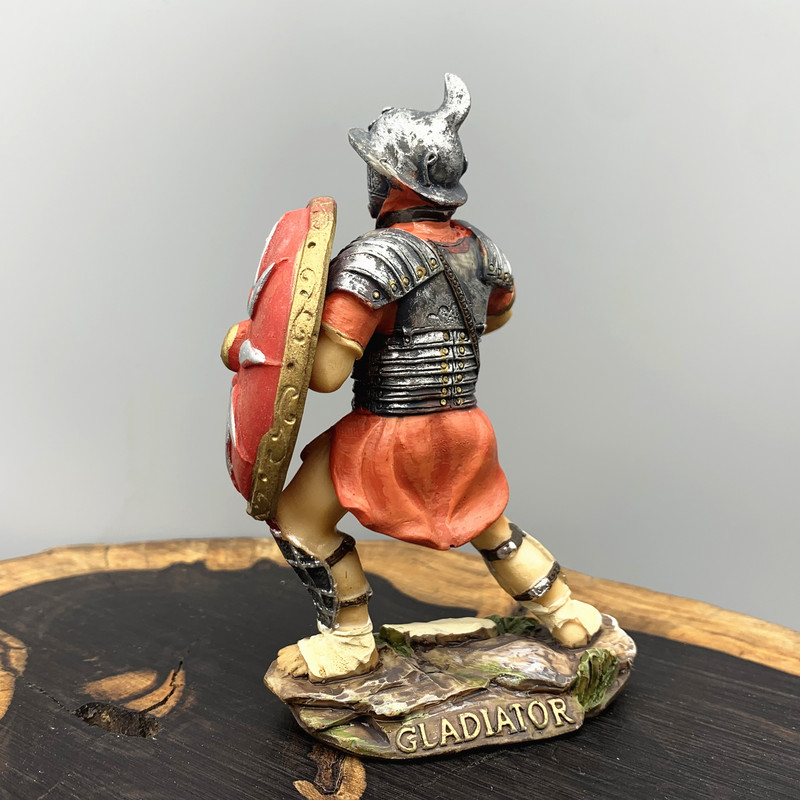 Európa ókori Róma Gladiátor katona Miniatűr szobrok Homokasztal Kertészet Dekoráció Íróasztal Szabadtéri Kert Szobor Dekoráció