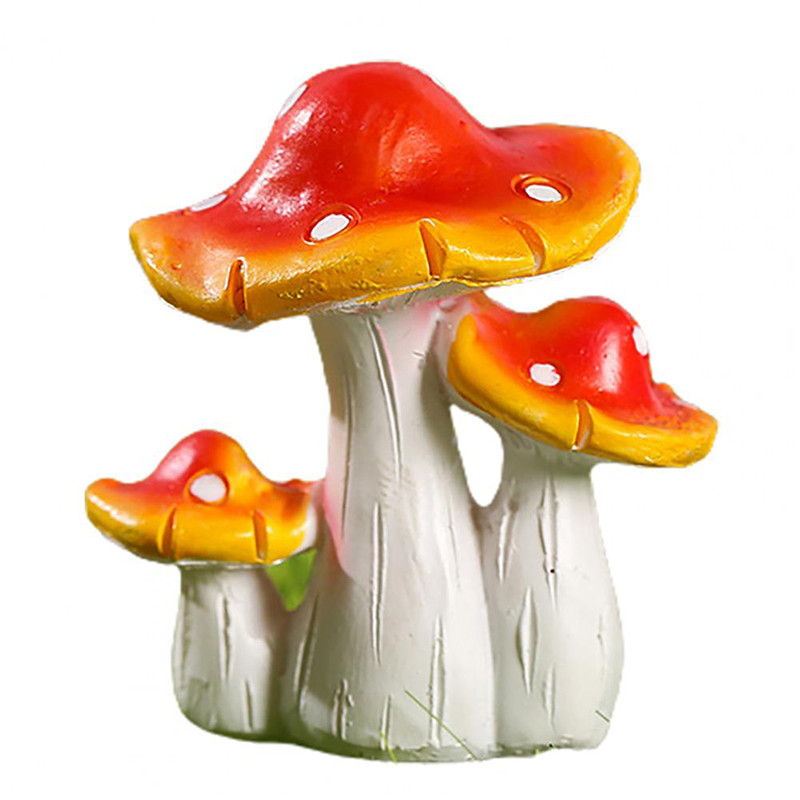 Grybų figūrėlė Didysis sodas Grybų ornamentas darbalaukio dekoravimas Praktiškas darbalaukio ornamentas
