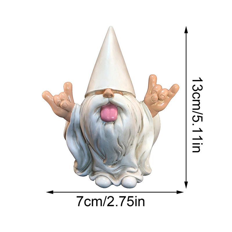 3D νάνος τουαλέτα Statue Garden Gnomes Mini Resin Doll Statue Crafts Outdoor Elf Miniature Garden Dwarf Decoration