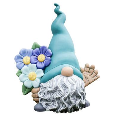Värviline Garden Gnome Ornament Spring Outdoor Decor Mesilasvaigust materjal Kodu
