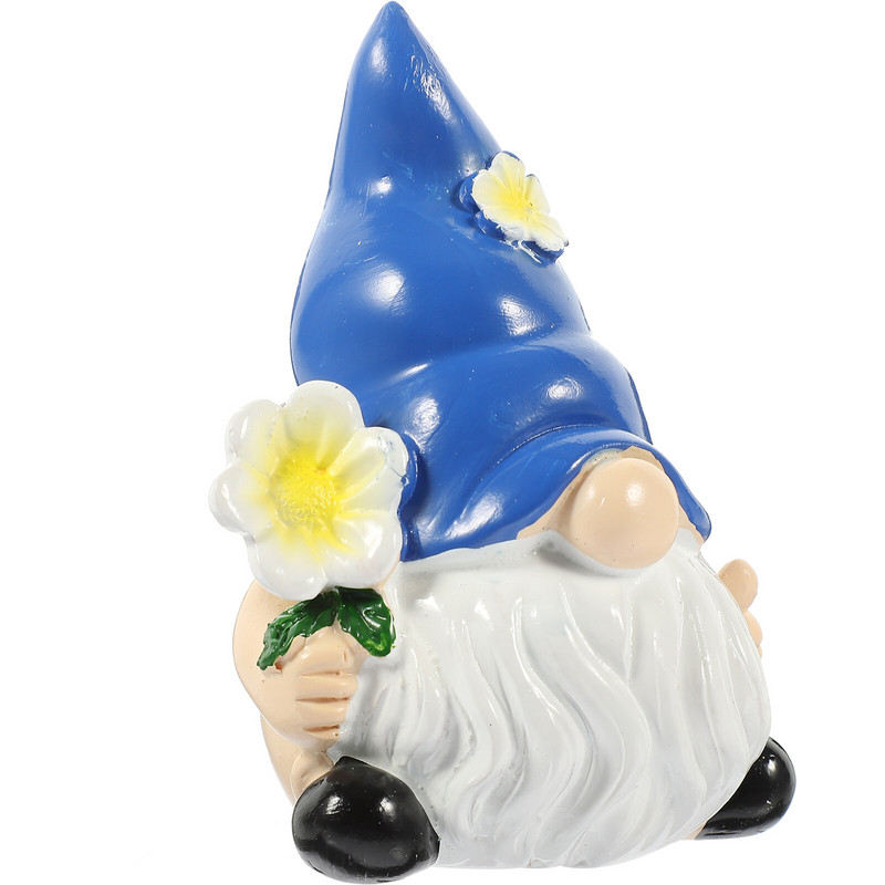 Värviline Garden Gnome Ornament Spring Outdoor Decor Mesilasvaigust materjal Kodu