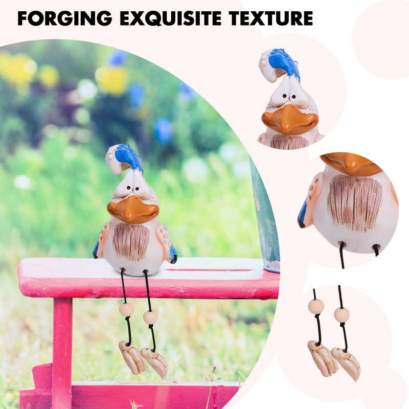 Gyanta néma csaj szobor Vicces udvari csirke művészet szobrok kézművesség ünnepi ajándék újrafelhasználható udvar hátsó udvari dekoráció