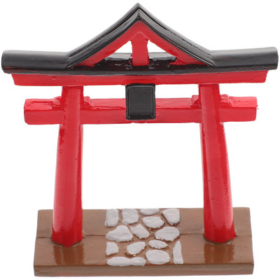 Torii Gate Kiegészítők Miniatűr díszház kellékek Gyanta modellek Díszítő dekoráció kültéri otthon