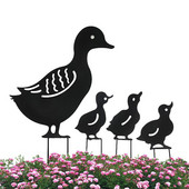 Iron Art Retro Garden Plugin Kacsa szobor Kovácsoltvas kacsa dekor Kerti dekoráció Kertészeti díszekhez