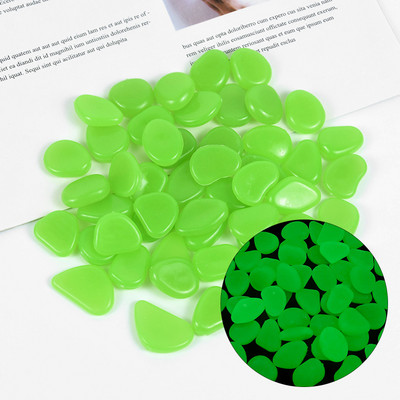 25db Sötétben világító kövek Fluoreszkáló kövek Világító kavicsok Sziklák Otthoni Kertészethez Úszómedence Bár Akvárium Dekoráció
