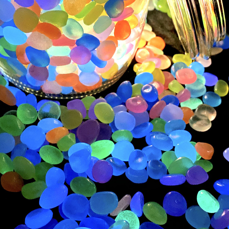 200 tk õue helendavad kivid aiakivikesed helendavad pimedas akvaariumi kaunistus looduslikud kristallid kivid helendavad