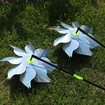 Bird Blinder Repellent Pinwheels Дръжте птиците далеч Светлоотразителни въртящи се колела за градина, двор, вътрешен тревна площ, горещи разпродажби, декоративни колове, вятър