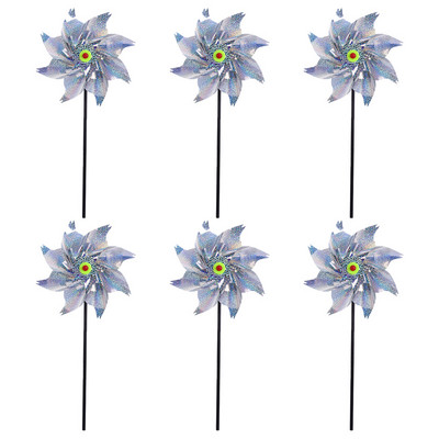 Bird Blinder atbaidīšanas pinwheels attur putnus Atstarojošie griezēji dārza pagalmam iekšpagalmam zālienam karstā izpārdošana Dekoratīvie stabi vējš