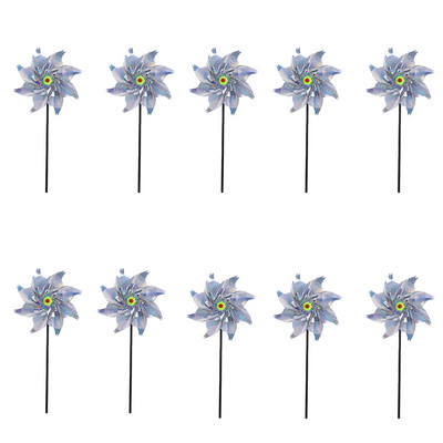 Bird Blinder atbaidīšanas pinwheels attur putnus Atstarojošie griezēji dārza pagalmam iekšpagalmam zālienam karstā izpārdošana Dekoratīvie stabi vējš