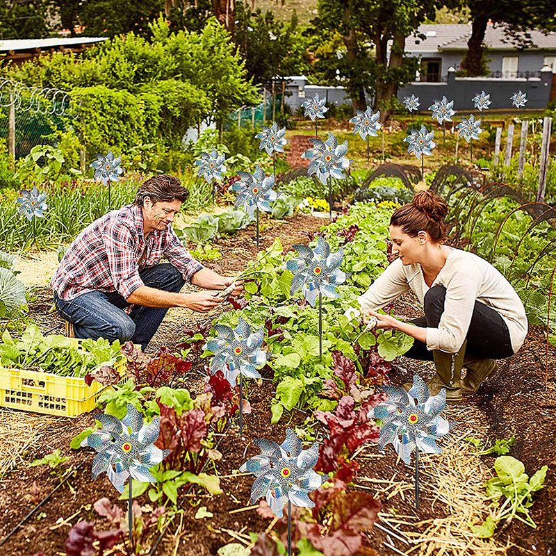 Lindude peegeldusvastane tuulik aia-aiafarmi jaoks Hirmutage linnud eemale Lihtne kokku panna SCIE999
