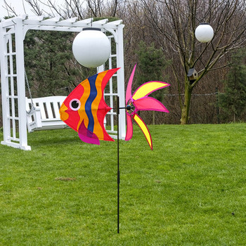 Πολύχρωμα παιχνίδια ανεμόμυλου Pinwheel Ανεμόμυλος Σπίτι Κήπος Διακόσμηση αυλής Δώρα εξωτερικού χώρου Παιδικό παιχνίδι Scare Birds Away Wind Spinner