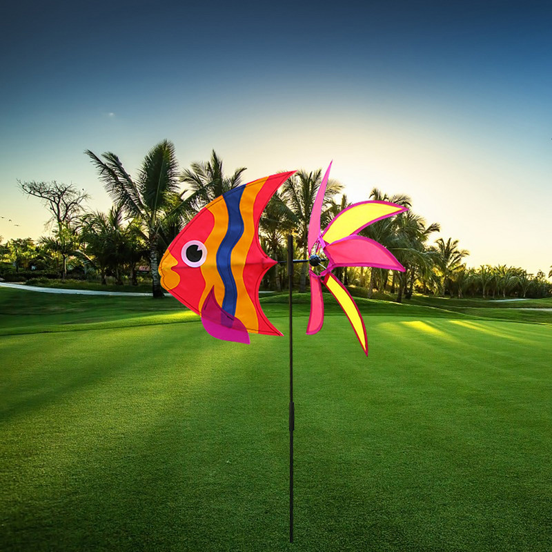 Krāsainas vējdzirnavu rotaļlietas Pinwheel vējdzirnavas Mājas dārza pagalma dekors āra dāvanas bērnu rotaļlietas biedēt putnus prom vēja griezējs