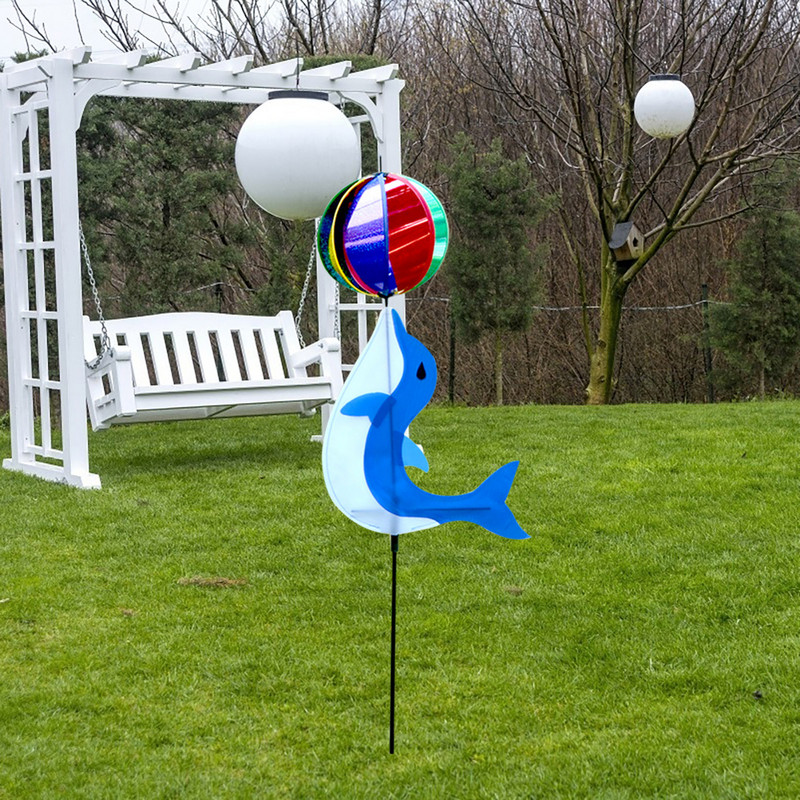 Krāsainas vējdzirnavu rotaļlietas Pinwheel vējdzirnavas Mājas dārza pagalma dekors āra dāvanas bērnu rotaļlietas biedēt putnus prom vēja griezējs